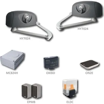 Pohon brány HyppoKit7024-K sada pohonů Nice, křídlo do 3 m - HYPPO - pákový pohon pro křídlovou bránu se širokými sloupky, šířka křídla do 3 m