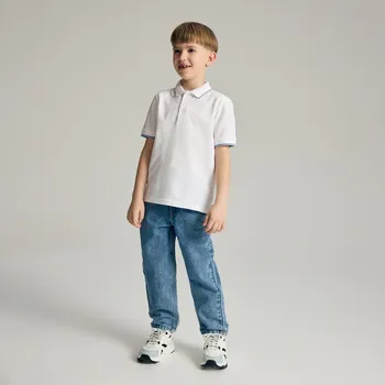 Reserved - Kalhoty carrot fit - modrá - 363HN-55J - 363HN-55J-164