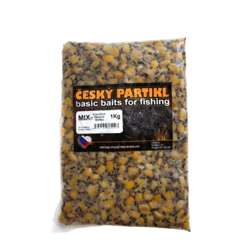 Návnadová surovina Český Partikl MIX vařený kukuřice pšenice řepka 10 kg
