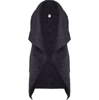 Vlnka Vlněná zavinovací vesta černá velikost oblečení S/M