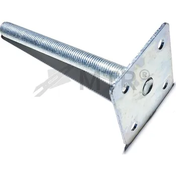 Tesařské kování MTR Patka pilíře bez vrchní desky M16x160mm galv. Zn Varianta: Patka pilíře bez vrchní desky M16x160mm galv. Zn