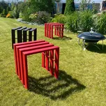 Kovová stolička Quadra Odkládací stolky Barva: Antracit ( RAL7016)