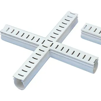 Odvodňovací žlábek s mřížkou (kříž 90°)