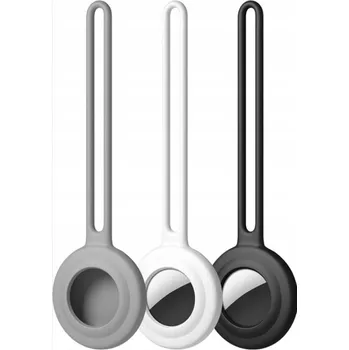 Pouzdro silikonové přívěsek na klíče pro Apple AirTag 3ks pouzdro držák lokátoru