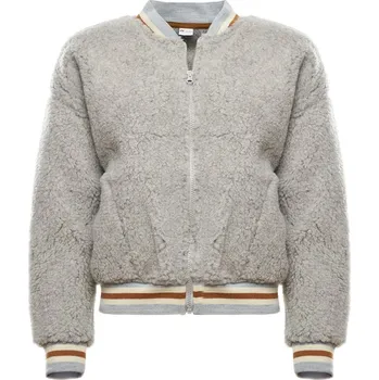 Pánský bomber Vlnka Vlněná bunda bomber šedá velikost oblečení S/M