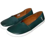 Vlnka Dámské barefoot kožené baleríny Odeta zelená velikost obuv dospělí 37