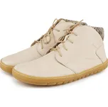 Vlnka Dámské barefoot kožené kotníkové boty Kiska krémová velikost obuv dospělí 37