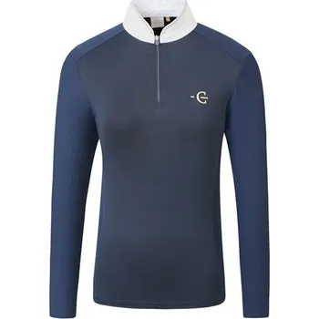 Jezdecké oblečení Dámské závodní triko s dlouhým rukávem Covalliero, SS 26, modré - vel. S