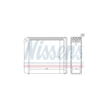 Chladič motoru Výměník tepla NISSENS 72636