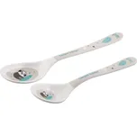 Canpol Babies Dětské melaminové lžičky 2 ks, Exotic Animals - šedá