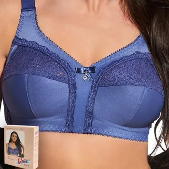 Dámské spodní prádlo Měkká podprsenka Viki 585 inkoustově modrá 95K