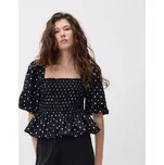 Reserved - Halenka s balonovými rukávy - černý - 813II-99X - 813II-99X-M