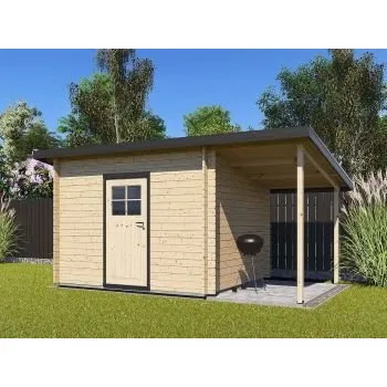 Zahradní domek Zahradní domek Robin 350x250 Ekonomik s přístřeškem