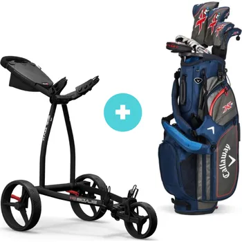 Akční pánský golfový set Callaway XR13 PC levý + vozík BIG MAX IP 2