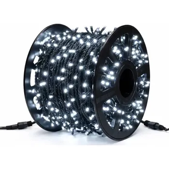 LED páska DECOLED Easy Fix LED světelný řetěz 100 m venkovní ledově bílá, 1000 diod, IP44, 10× 10 m, cívka