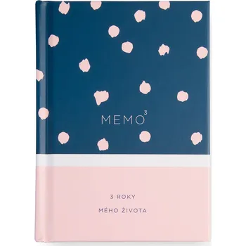 3letý deník MEMO3, pudrově růžová Kniha