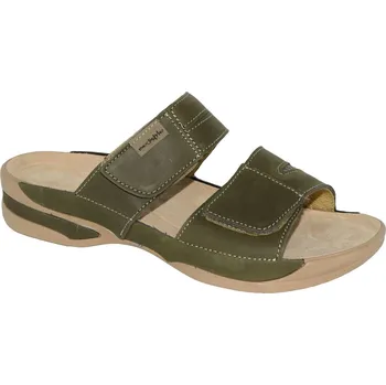 Dámská zdravotní obuv Medistyle dámské zdravotní pantofle LEA 6L-E17/K Barva: khaki, Velikost: 38