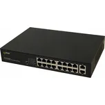 Switch PoE Pulsar S116 - 16x PoE, 2x Uplink Gigabit