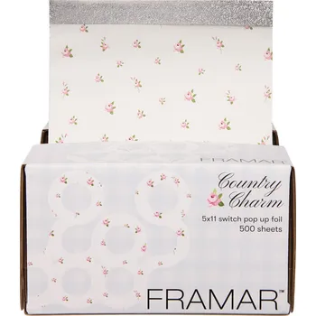 Žehlička na vlasy Framar Texturovaná fólie Country Charm 13x28 cm 500 ks