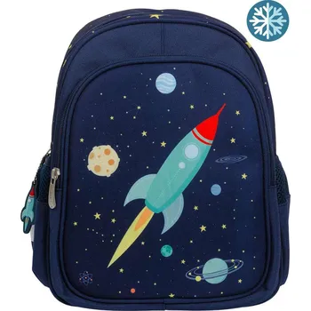 Školní batoh A Little Lovely Company - batůžek do školky - vesmírná raketa