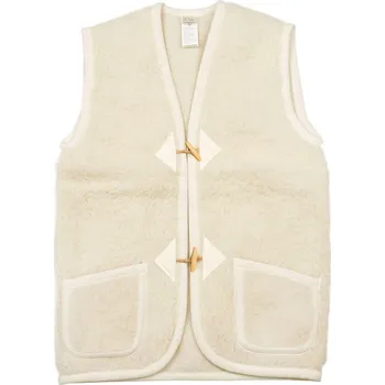 Vlnka Vlněná vesta Merino s knoflíky přírodní velikost oblečení 4XL