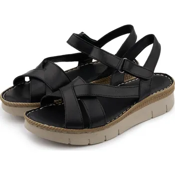 Dámské sandále Vlnka Dámské kožené sandály Apolena černá velikost obuv dospělí 38