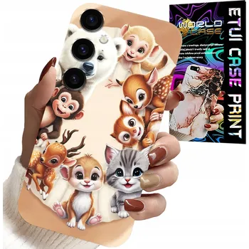 Pouzdro na mobilní telefon POUZDRO PRO SAMSUNG GALAXY A14 5G - ZADNÍ KRYT PRO DĚTI S LESNÍMI ZVÍŘATY CASE