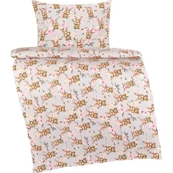Povlečení Bellatex Beáta velikonoce zajíček 100 x 135, 45 x 60 cm zipový uzávěr