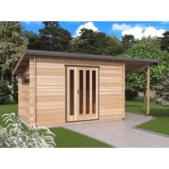 Zahradní domek Zahradní domek Kevin 350x200 Ekonomik s přístřeškem