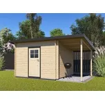 Zahradní domek Robin 350x200 Ekonomik s přístřeškem