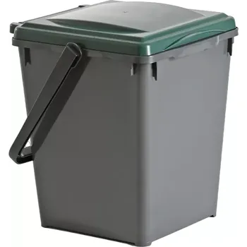 Odpadkový koš Třídící koš ECOLINE 20l Zelené víko