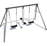 Dětská zahradní houpačka kovová CanCan Classic, stříbrná