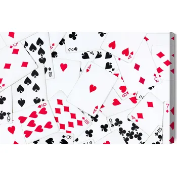 Obraz Obraz Na Plátně Pohled shora na balíček karet, 30x20