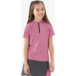 QUECHUA Dětské turistické tričko MH 900 7–15 let 8 LET RŮŽOVÁ