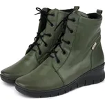 Vlnka Dámské kožené boty s vlněným filcem Zoe zelená velikost obuv dospělí 40