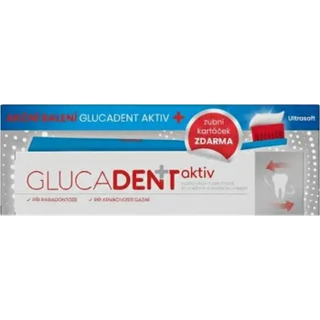 Zubní kartáček Glucadent aktiv + kartáček Glucadent ZDARMA