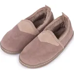 Vlnka Dámské kožené bačkory s ovčí vlnou Daniela béžová velikost obuv dospělí 36