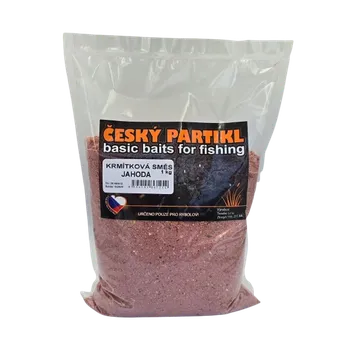 Návnadová surovina Český Partikl Krmítková směs jahoda 1 kg