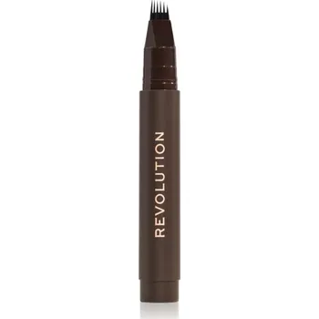 Pudr Revolution Instant Brow Hair fix na obočí odstín Dark Brown 1.8 ml
