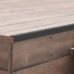 vidaXL Terasové rohové lišty 5 ks WPC 170 cm černé