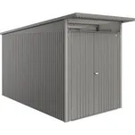 Zahradní domek AvantGarde ECO A4 DD, šedý křemen metalíza - Biohort