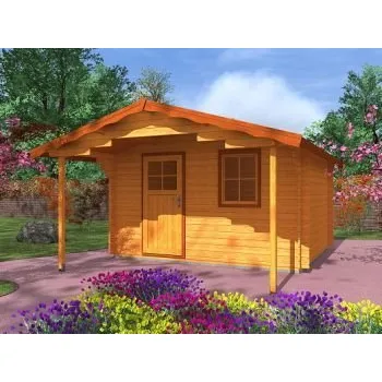 Zahradní domek Zahradní domek Laura 350x300 Ekonomik, čelní přesah střechy 170 cm