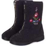 Vlnka Dámské důchodky z ovčí vlny na zip folklór velikost obuv dospělí 42