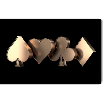 Obraz Nový Obraz Na Plátně Symboly Karet 3D Plátno 30x20