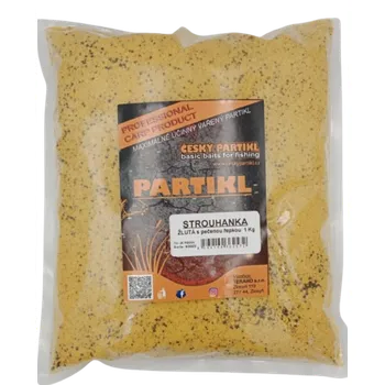 Návnadová surovina Český Partikl Strouhanka ŽLUTÁ s pečenou řepkou krmná pro rybolov 1 kg