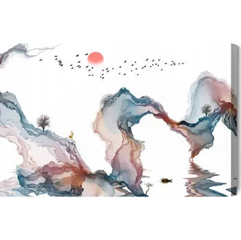 Obraz Obraz Na Plátně Barevná Abstraktní Krajina 90x60