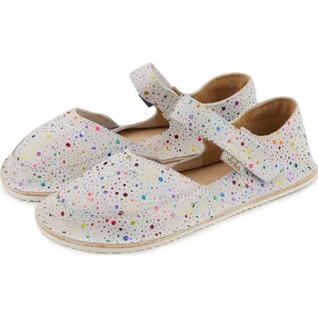 Chlapecké sandály Vlnka Dětské barefoot kožené sandály Meli bílá velikost obuv dětské 28