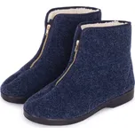 Vlnka Pánské důchodky z ovčí vlny na zip modrá velikost obuv dospělí 43