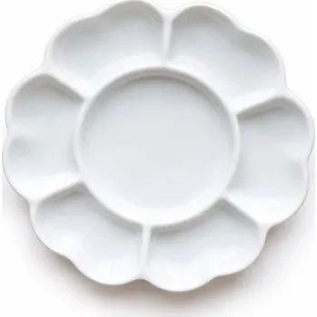 Paleta na barvy neuvedeno Paletka na barvy porcelánová 19,5 cm - květina