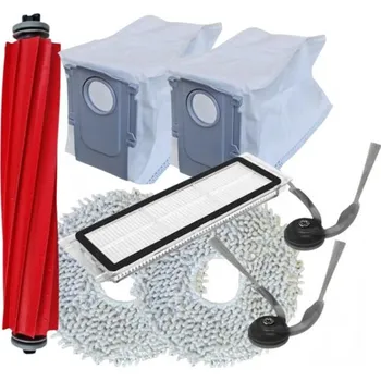 Sada příslušenství pro robotický vysavač HEPA filtr, mop, kartáče pro vysavač ROBOROCK QR 598 Black a sáčky, 8ks sada